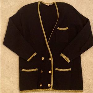 Vintage wool knit holiday jacket